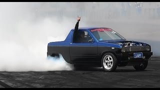 Watch LOOPY AT TRIPLE CHALLENGE BURNOUTS SYDNEY DRAGWAY Video