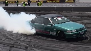 Watch MONSTER AT TRIPLE CHALLENGE BURNOUTS SYDNEY DRAGWAY Video
