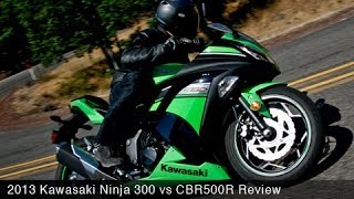 Watch Kawasaki Ninja 300 vs CBR500R Comparison Video