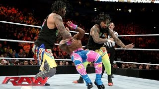 Watch The Usos vs. The New Day - 2-on-3 Handicap Match: WWE Raw, December 21, 2015 Video