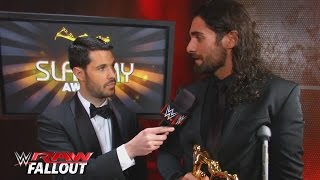 Watch Superstar of the Year winner Seth Rollins talks about his rehab: WWE Raw Fallout, Dec. 21, 2015 Video