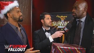 Watch Titus O'Neil & Darren Young get in the holiday spirit: WWE Raw Fallout, Dec. 21, 2015 Video