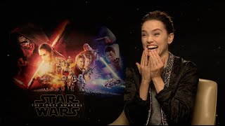Watch Daisy Ridley talks Star Wars and staring at people on public transport! Video