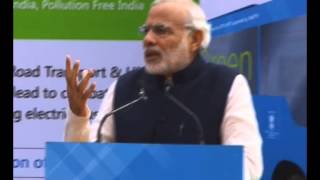 Watch PM speaks on occasion of e-bus for Parliament Video