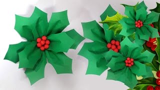 Watch Large Christmas Decoration: How To Make A Big Hollyberry Video