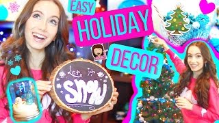 Watch DIY Holiday Room Decor - Easy Christmas Decoration ideas! Video