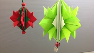Watch Easy Origami Christmas Ornament Decoration | MErry Christmas Video