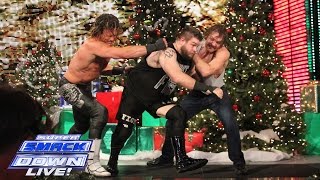 Watch Ambrose vs Ziggler vs Owens - Intercontinental Title Triple Threat: WWE SuperSmackDown, Dec. 22, 2015 Video