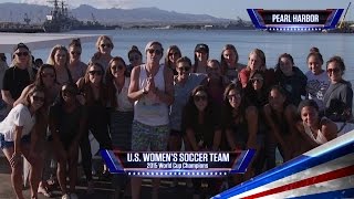 Watch U.S. Women's Soccer Team sends their well-wishes to the U.S. Military Video