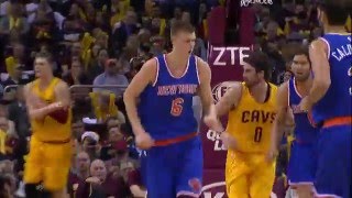 Watch NBA: LeBron James Duels Kristaps Porzingis Video