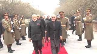 Watch PM Modi meets Afghan President Mohammad Ashraf Ghani Video