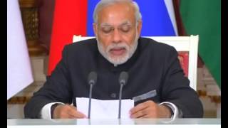 Watch PM Modi addresses Joint Press Statement with President Putin in Moscow, Russia Video