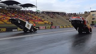 Watch AEROFLOW WHEELSTAND FUNNY CARS TRIPLE CHALLENGE Video