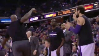 Watch NBA: Rajon Rondo Lobs it Up to Rudy Gay for the Reverse Alley-Oop! Video