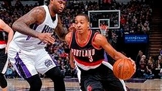 Watch NBA: DeMarcus Cousins Duels C.J. McCollum in Sacramento Video