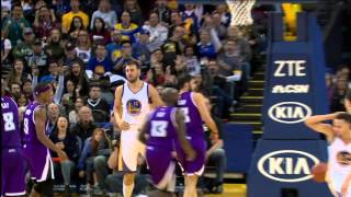 Watch NBA: Andrew Bogut Drops the Hammer off Curry Oop Video