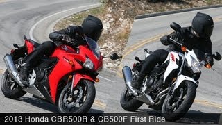 Watch Honda CBR500R & CB500F First Ride Video