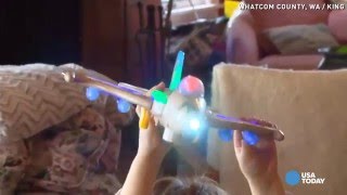 Watch Toy jet's unusual sound causes concern Video