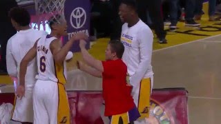 Watch NBA: Fan Hits Half-Court Shot at Lakers Game Video