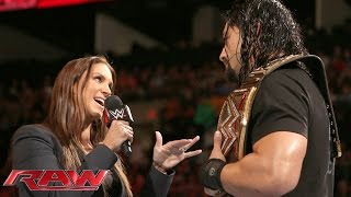 Watch Roman Reigns doesn't back down to the McMahon family: WWE Raw, January 4, 2016 Video