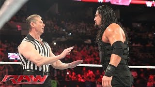 Watch Reigns vs. Sheamus - WWE World Heavyweight Title w/ Special Guest Ref Mr. McMahon: WWE Raw, Jan. 4, 2015 Video