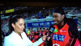 Watch Big Bash League: Chris Gayle makes sleazy remarks to Reporter in Awkward Interview Video
