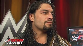 Watch Reigns on defending the WWE World Heavyweight Title in the Royal Rumble: WWE Raw Fallout, Jan. 4, 2016 Video