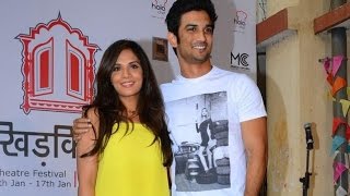 Watch Richa Chadda & Sushant Singh Rajput At 'Khidkiyaan Theatre Festival' Video