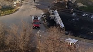 Watch Raw: One Dead in Texas Train Vs. Truck Collision Video