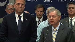 Watch Bush Wins Endorsement of Sen. Lindsey Graham Video