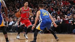 Watch NBA: Stephen Curry Duels Derrick Rose in Chicago Video
