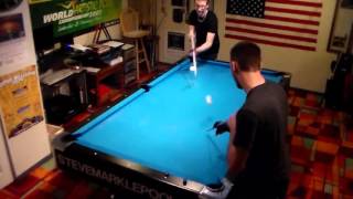 Watch 2 Man Pool Trickshots feat. Steve Markle Video