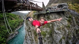 Watch Extreme Bungy Jumping with Cliff Jump Shenanigans Video