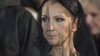 Watch Celine Dion Attends Service for Her Late Husband Video