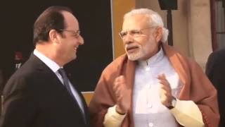 Watch PM Modi, French President Visit Capitol Complex in Chandigarh Video