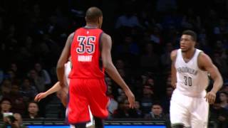 Watch NBA: Kevin Durant and Brook Lopez Square Off in Brooklyn Video