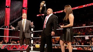 Watch The McMahon family celebrates Triple H's Royal Rumble Match victory: WWE Raw, January 25, 2016 Video