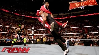 Watch The Rock and The Usos lay the smackdown on The New Day: WWE Raw, Jan. 25, 2016 Video