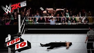 Watch Top 10 High Flying Moves Off the Top Rope: WWE 2K16 Top 10 Video