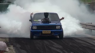 Watch INSANE BLOWN COROLLA GO TO WHOA & FINALS BURNOUT AT KANDOS Video