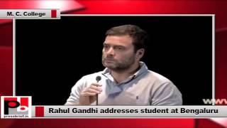 Watch Rahul Gandhi invokes to attack Modi govt in Bangalore Video