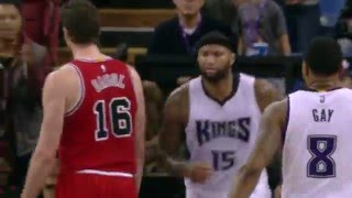 Watch NBA: DeMarcus Cousins Hammers Home a Huge Slam Video
