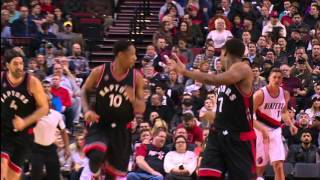 Watch NBA: DeMar DeRozan and Kyle Lowry Lead Raptors Past Trail Blazers Video