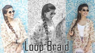 Watch Easy Faux Loop Braid Hairstyle/Loop Braid Hair Tutorial Video