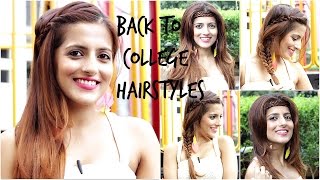 Watch Quick And Easy Back To School/College | Heatless Hairstyles Video