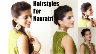 Watch Hairstyles For Navratri | 1 Hairstyle 3 Easy Ways Video