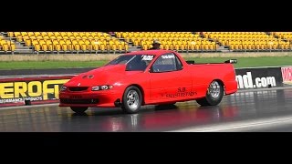 Watch 8 SEC V8 TURBO COMMODORE UTE AT SYDNEY DRAGWAY Video