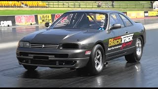 Watch BLACK TRACK SKYLINE TESTING AT SYDNEY DRAGWAY Video