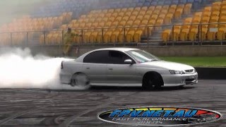 Watch COMMODORE BURNOUT AT SYDNEY DRAGWAY Video