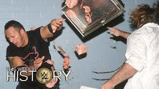 Watch The Rock vs. Mankind in an empty arena during Halftime Heat: This Week in WWE History, Feb. 4, 2016 Video